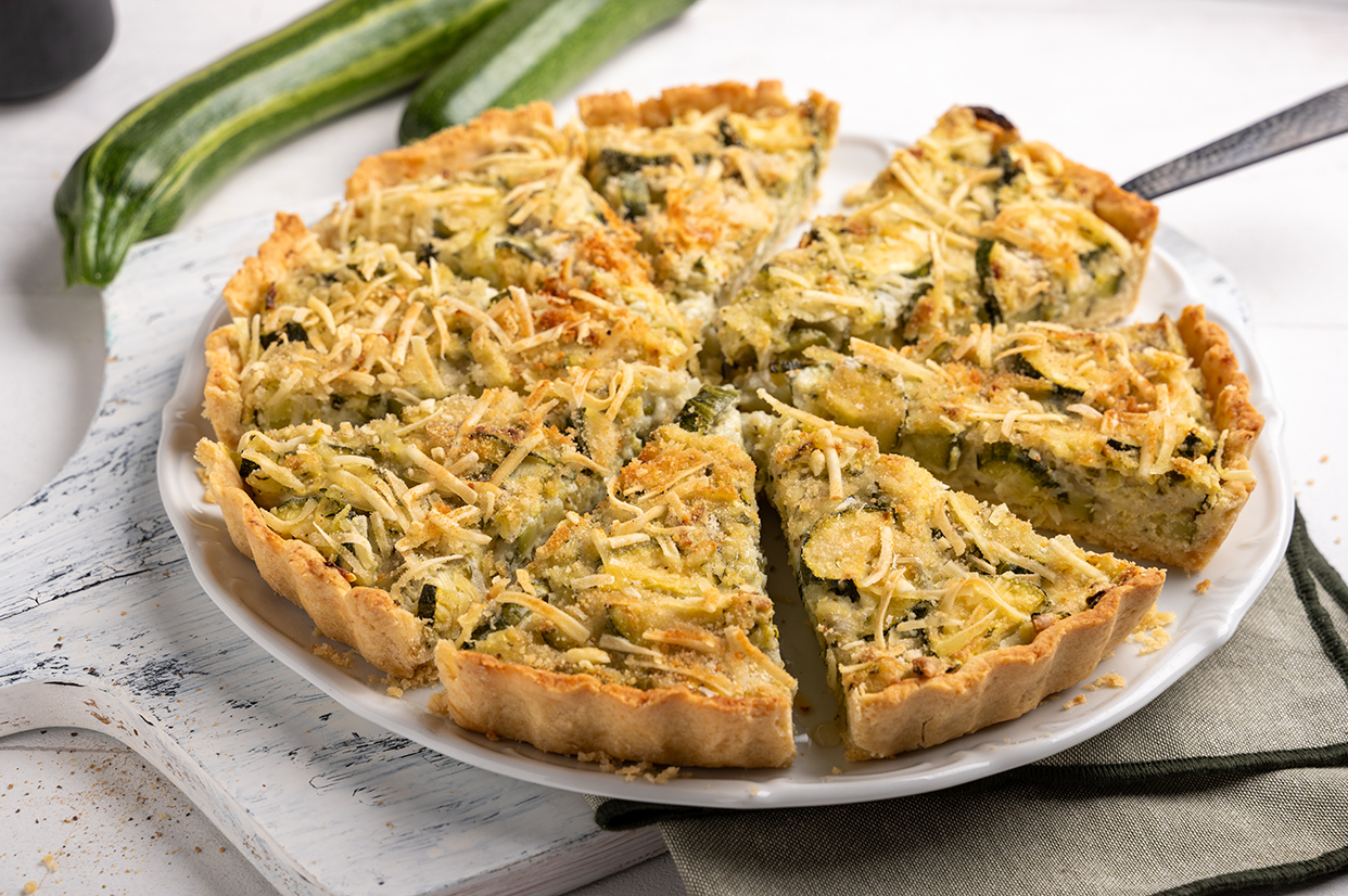 Vegane Zucchini Quiche / Tarte.